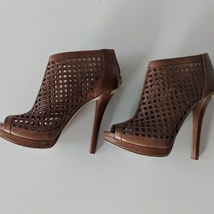 Michael Kors Cutout Brown Heels